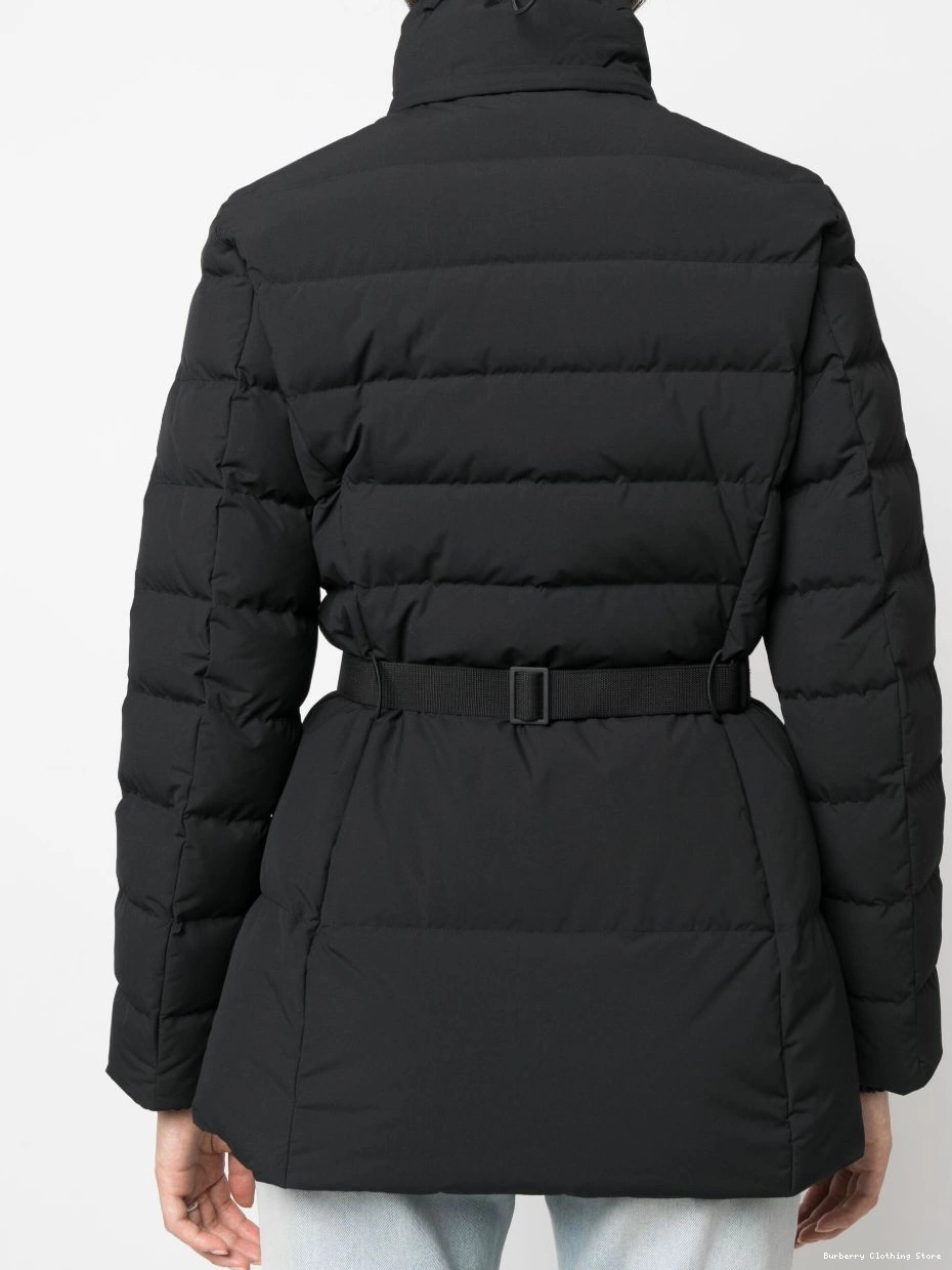 Cheap jacket padded hooded Women Burberry belted 0406
